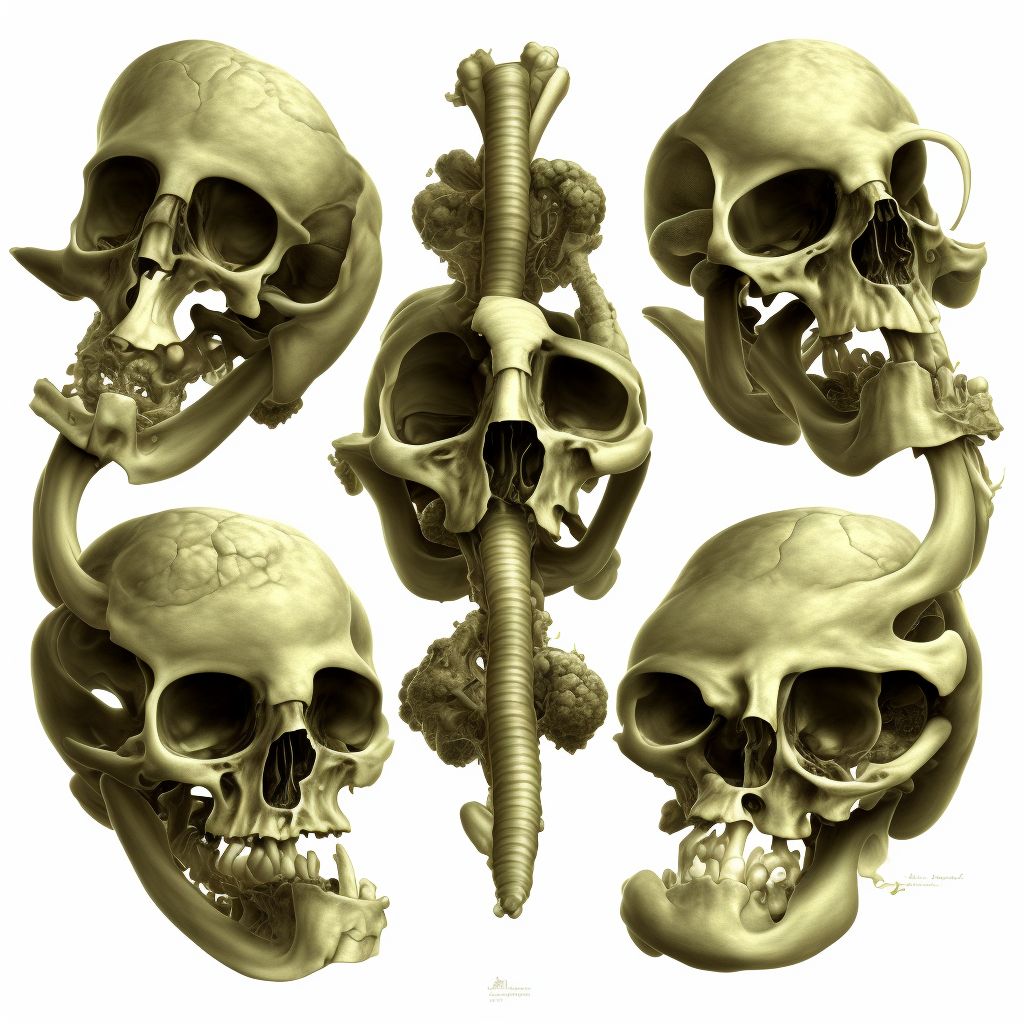 Major osseous defect, unspecified humerus digital illustration