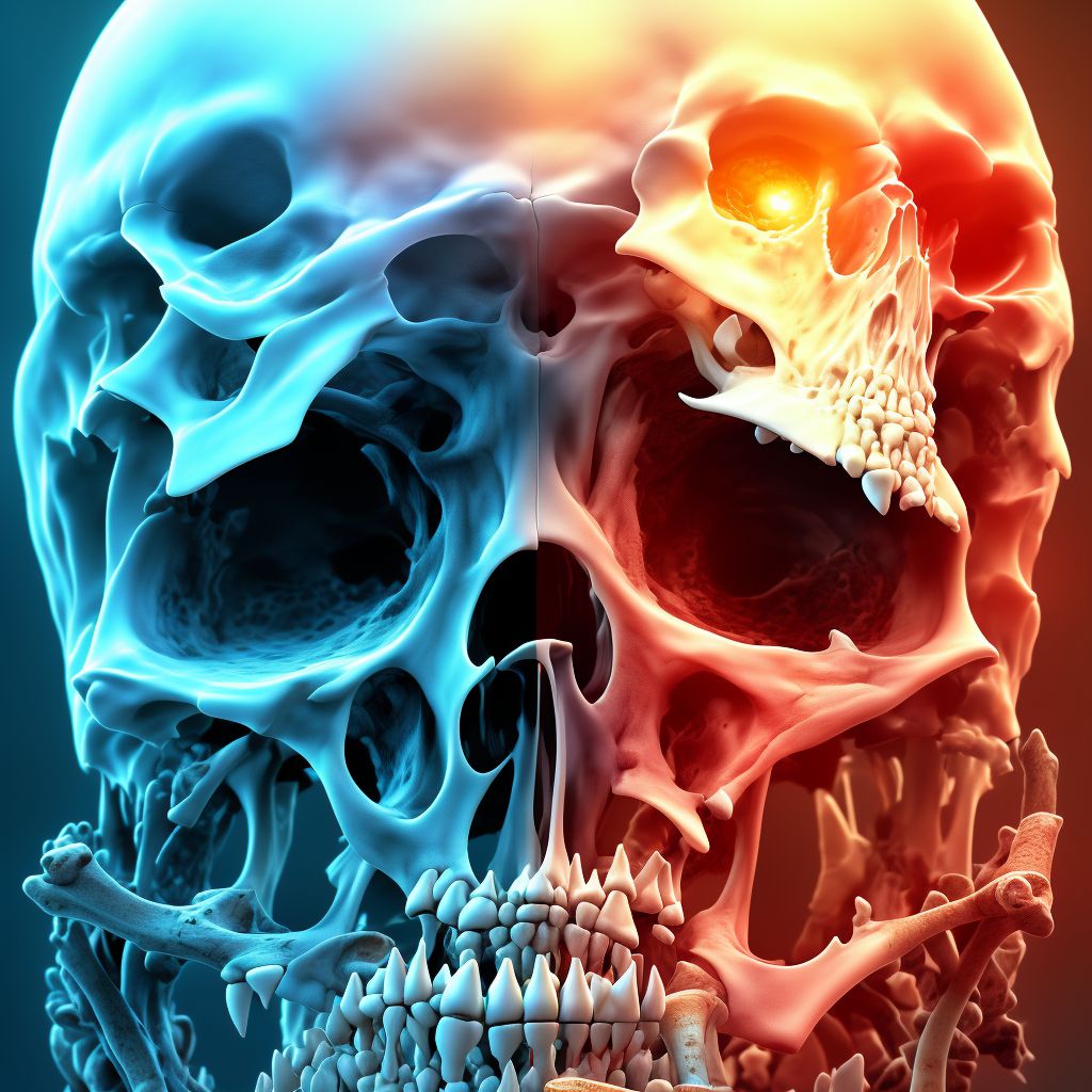 Disorder of bone, unspecified digital illustration