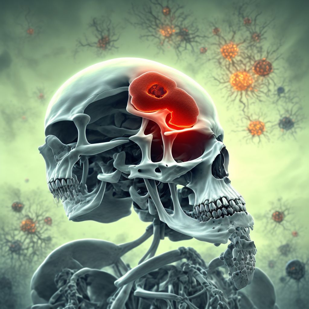 Osteonecrosis in diseases classified elsewhere, unspecified site digital illustration