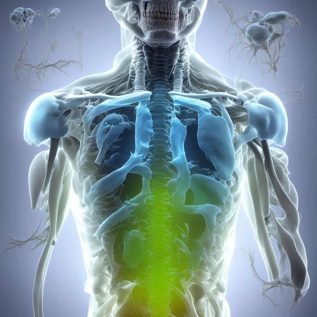 Osteonecrosis in diseases classified elsewhere, unspecified shoulder digital illustration