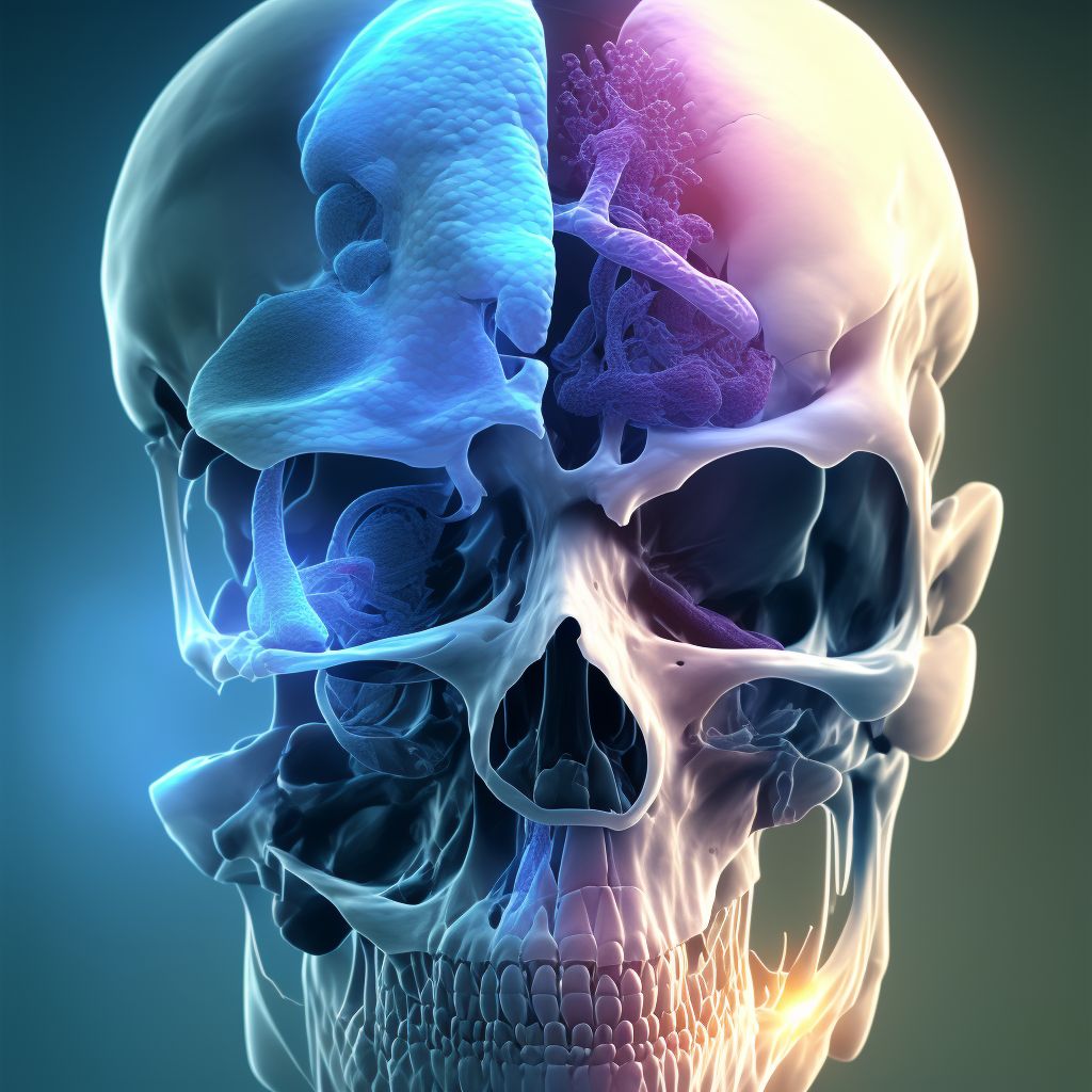 Osteopathy in diseases classified elsewhere, right forearm digital illustration