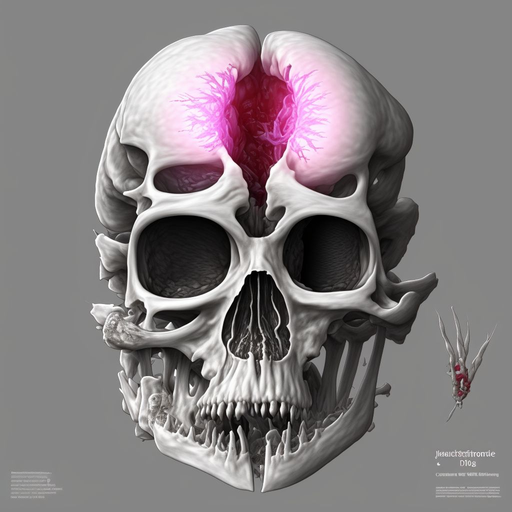 Juvenile osteochondrosis of head of femur [Legg-Calve-Perthes], left leg digital illustration