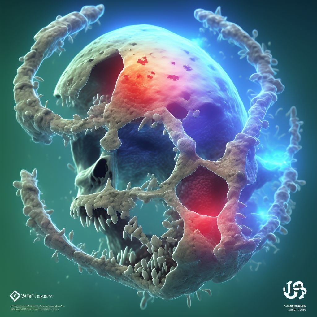 Other juvenile osteochondrosis, right upper limb digital illustration