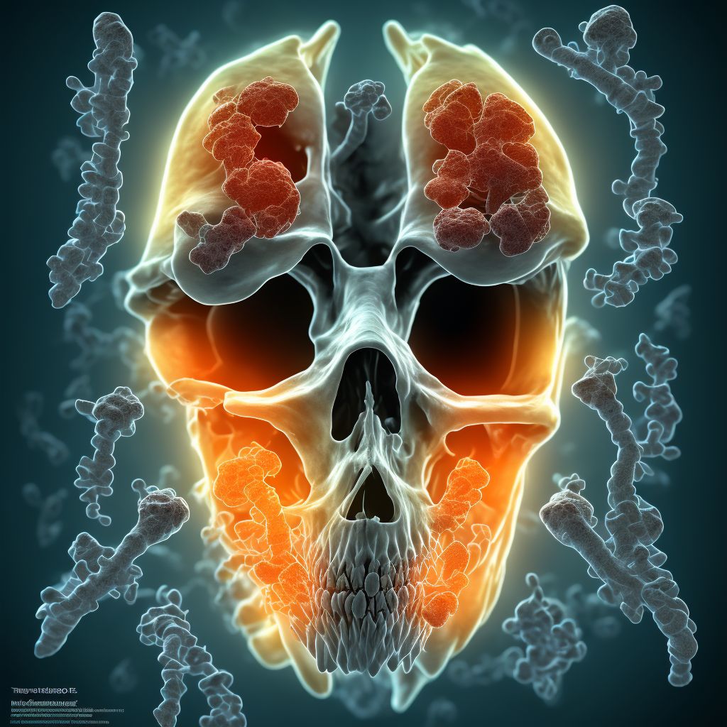 Juvenile osteochondrosis of tibia tubercle, left leg digital illustration