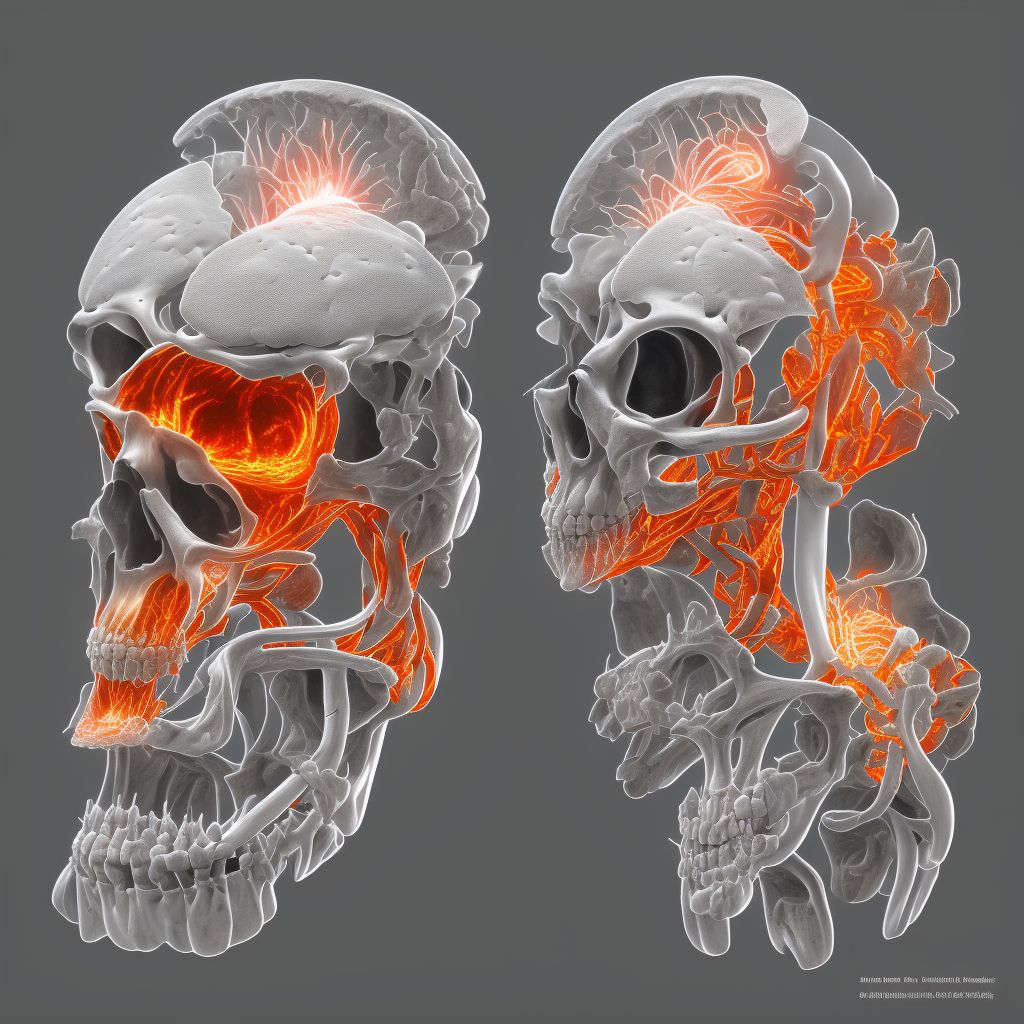 Osteochondritis dissecans, left elbow digital illustration