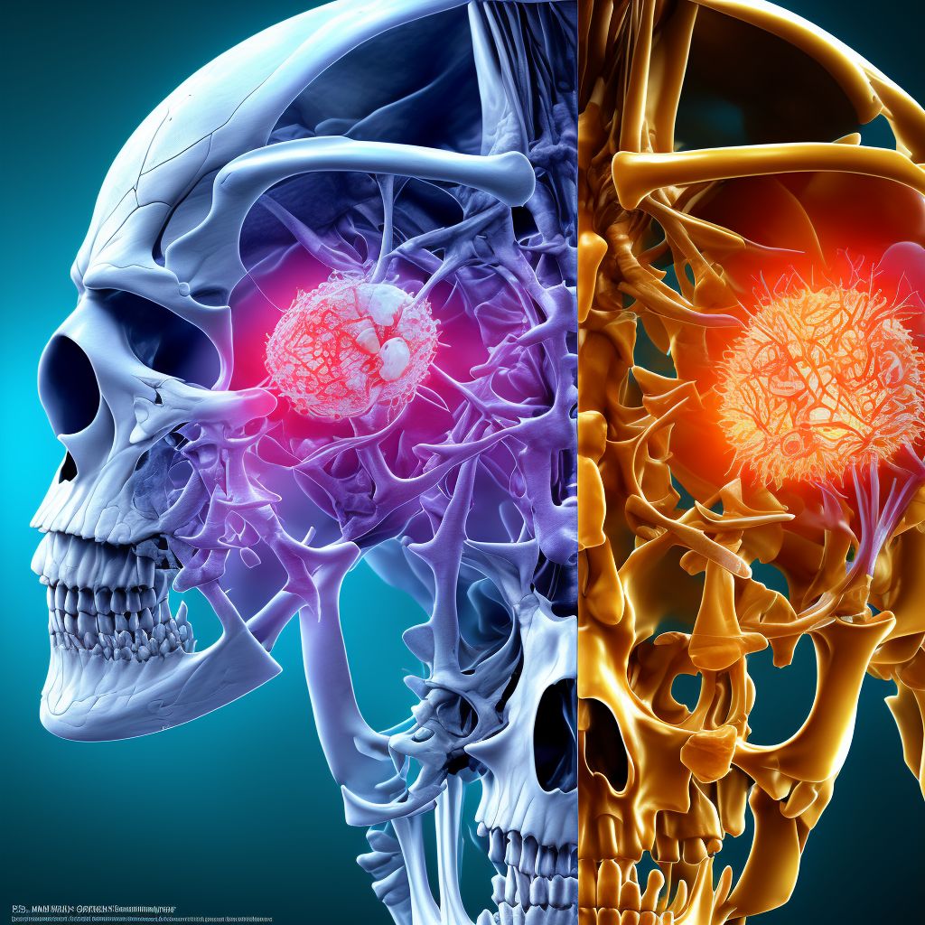 Accidental puncture and laceration of a musculoskeletal structure during a musculoskeletal system procedure digital illustration