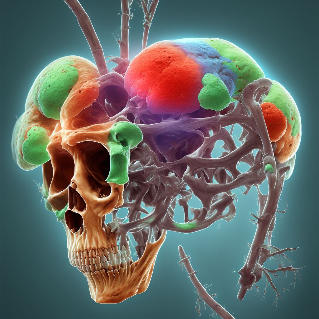 Postprocedural hematoma of a musculoskeletal structure following a musculoskeletal system procedure digital illustration