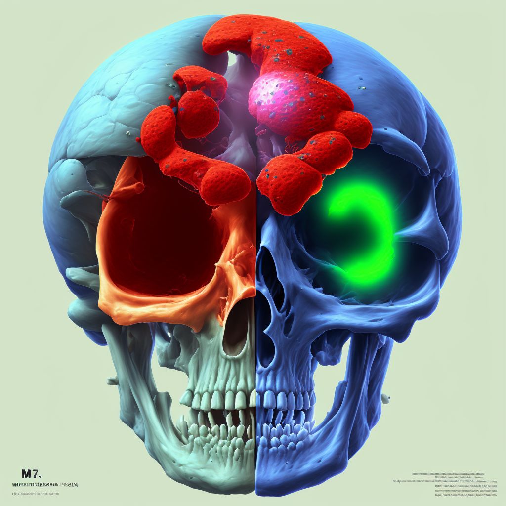 Postprocedural hematoma of a musculoskeletal structure following other procedure digital illustration