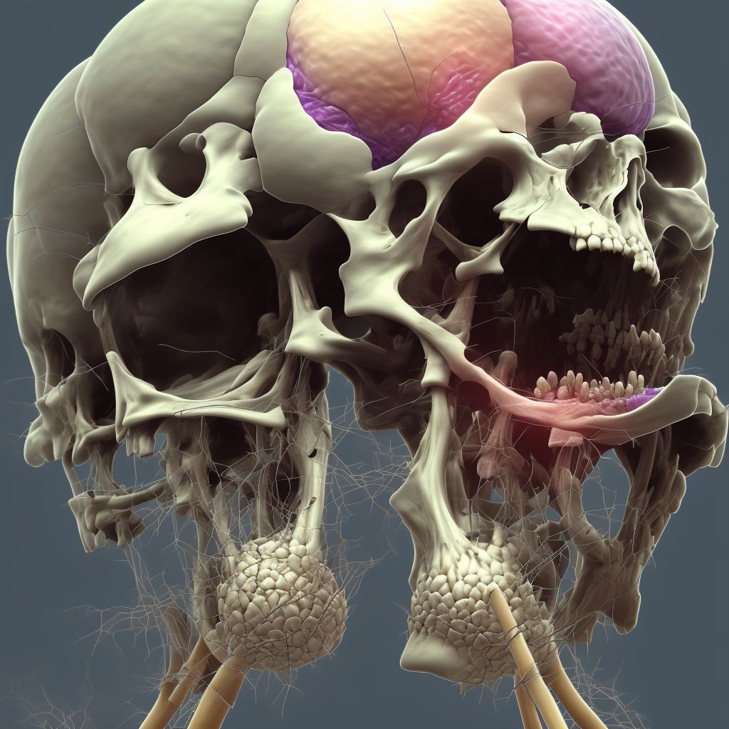 Postprocedural seroma of a musculoskeletal structure following other procedure digital illustration