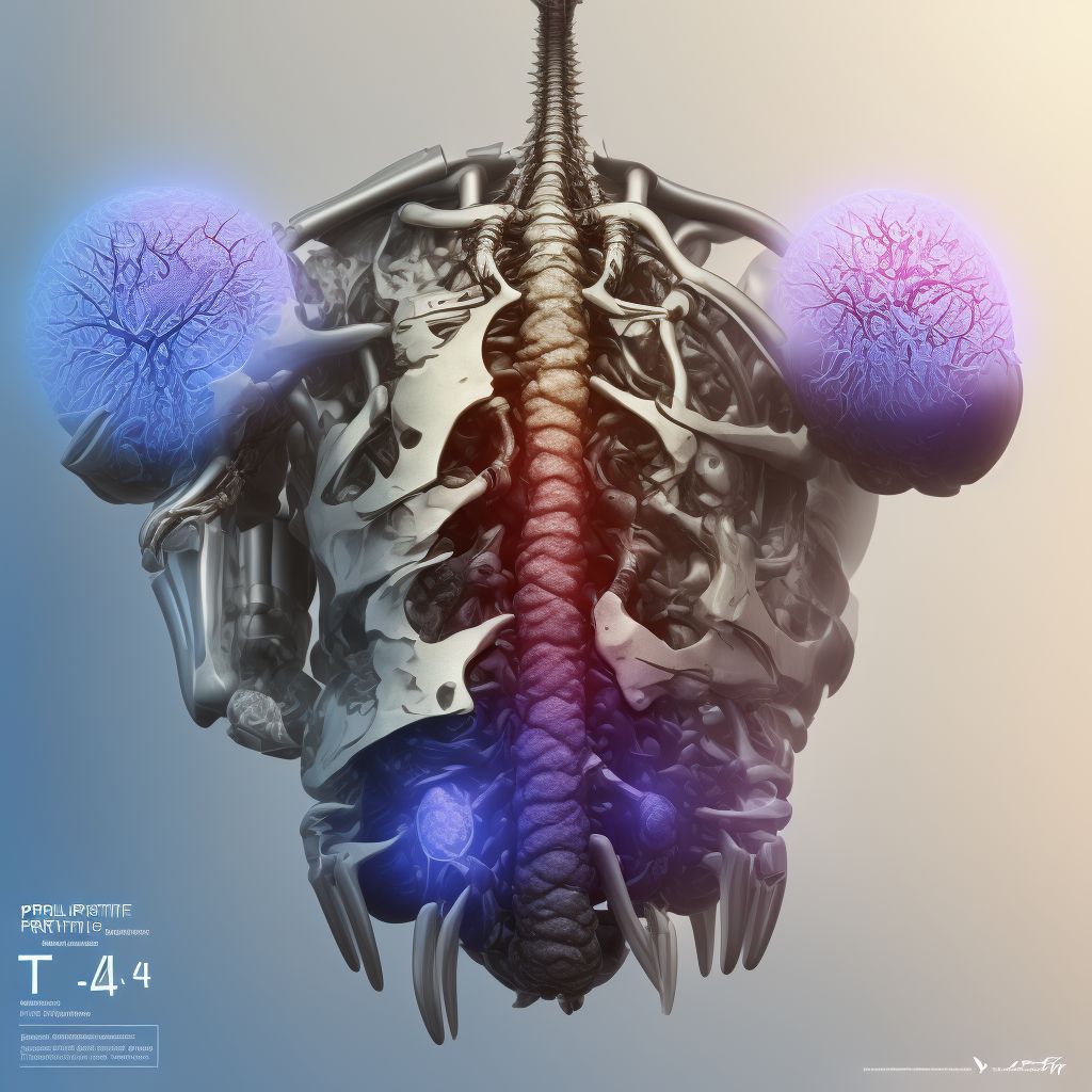 Periprosthetic fracture around internal prosthetic right elbow joint, sequela digital illustration