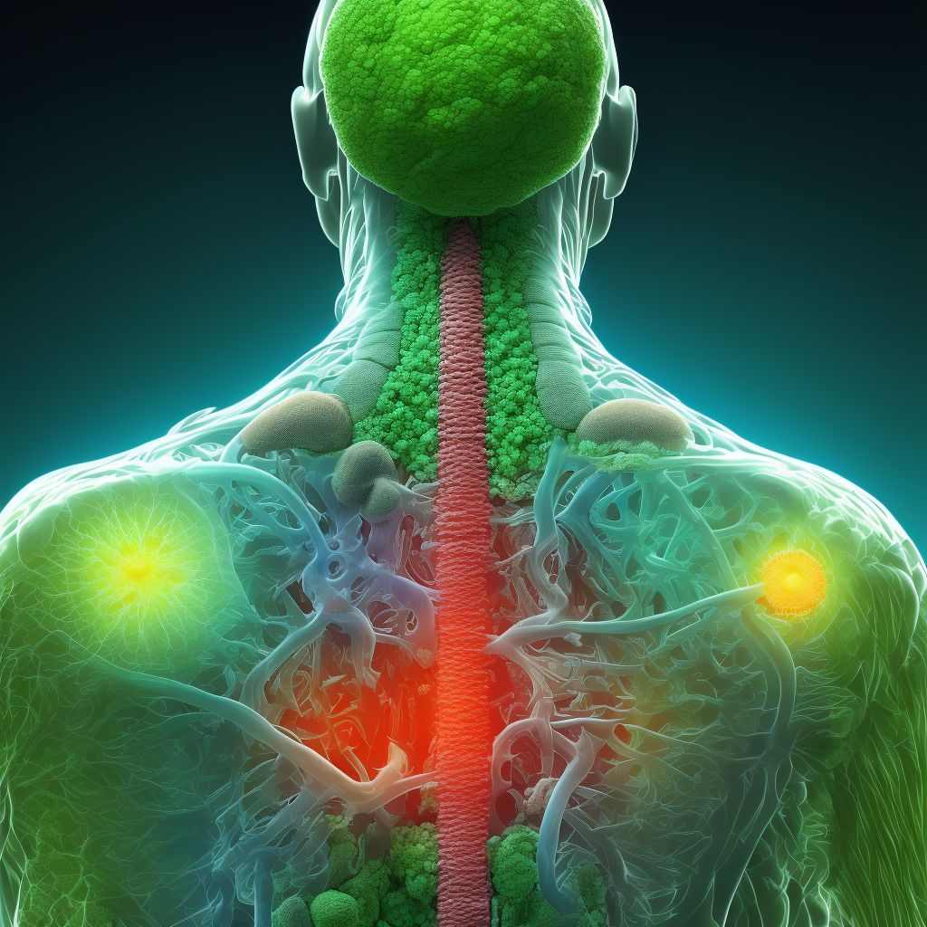 Segmental and somatic dysfunction of lumbar region digital illustration