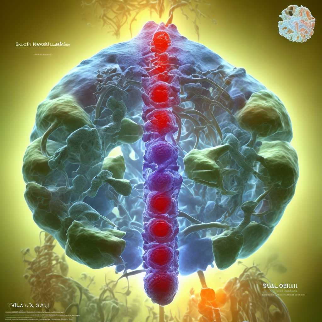 Subluxation complex (vertebral) of sacral region digital illustration