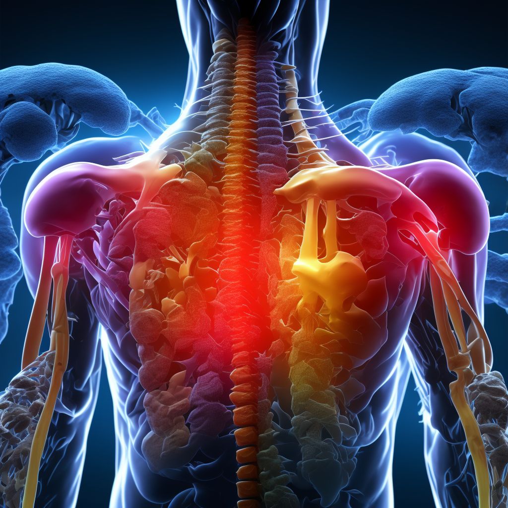 Subluxation complex (vertebral) of lower extremity digital illustration