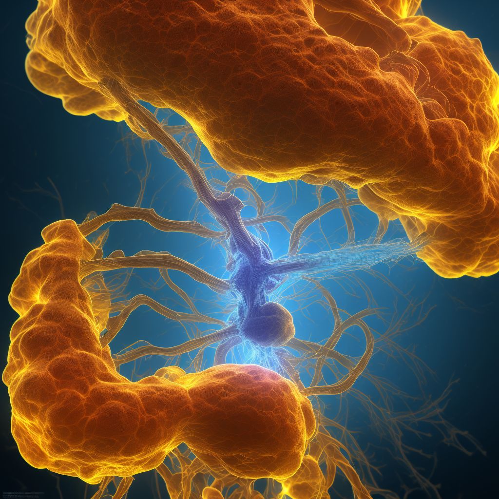 Osseous stenosis of neural canal of lumbar region digital illustration