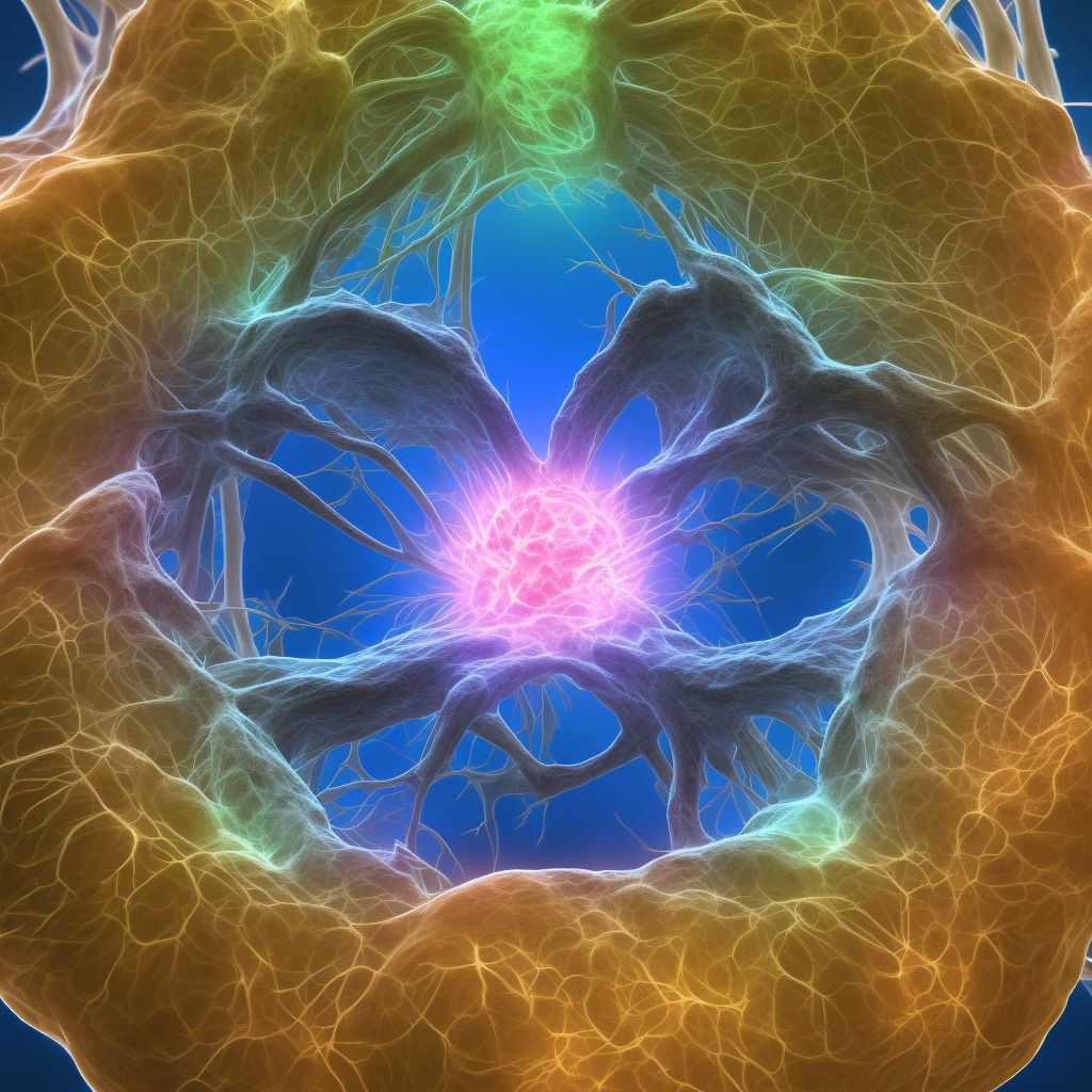 Osseous stenosis of neural canal of pelvic region digital illustration