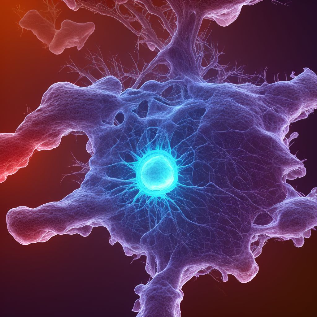 Intervertebral disc stenosis of neural canal of lumbar region digital illustration