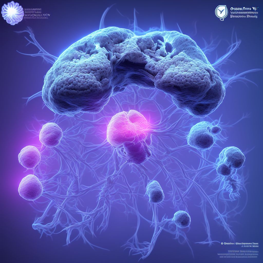 Osseous and subluxation stenosis of intervertebral foramina of cervical region digital illustration