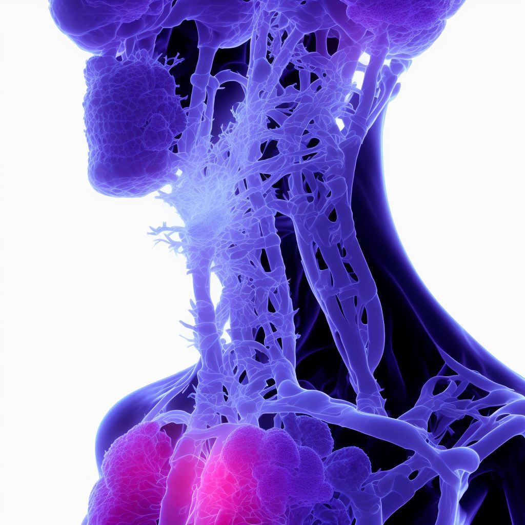 Osseous and subluxation stenosis of intervertebral foramina of lumbar region digital illustration