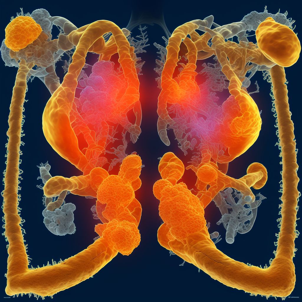 Connective tissue and disc stenosis of intervertebral foramina of pelvic region digital illustration