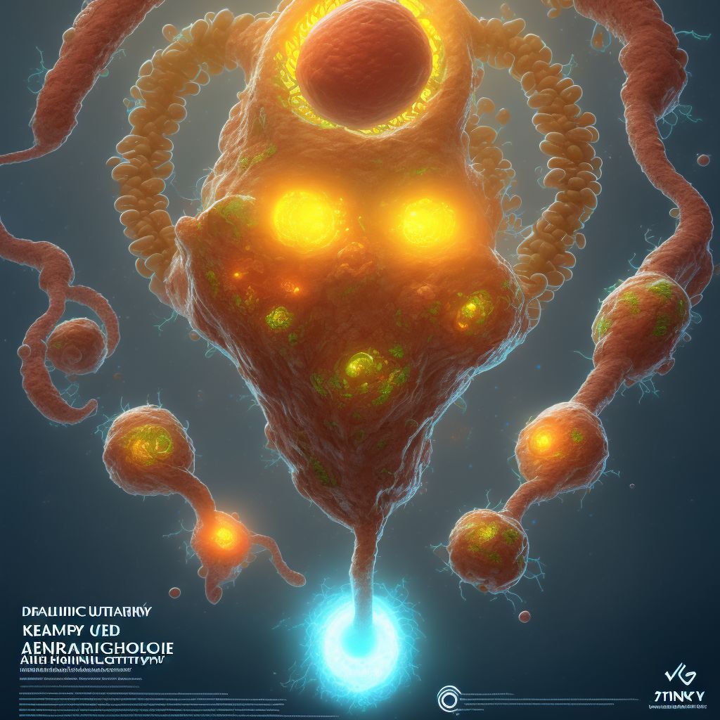 Rapidly progressive nephritic syndrome with other morphologic changes digital illustration