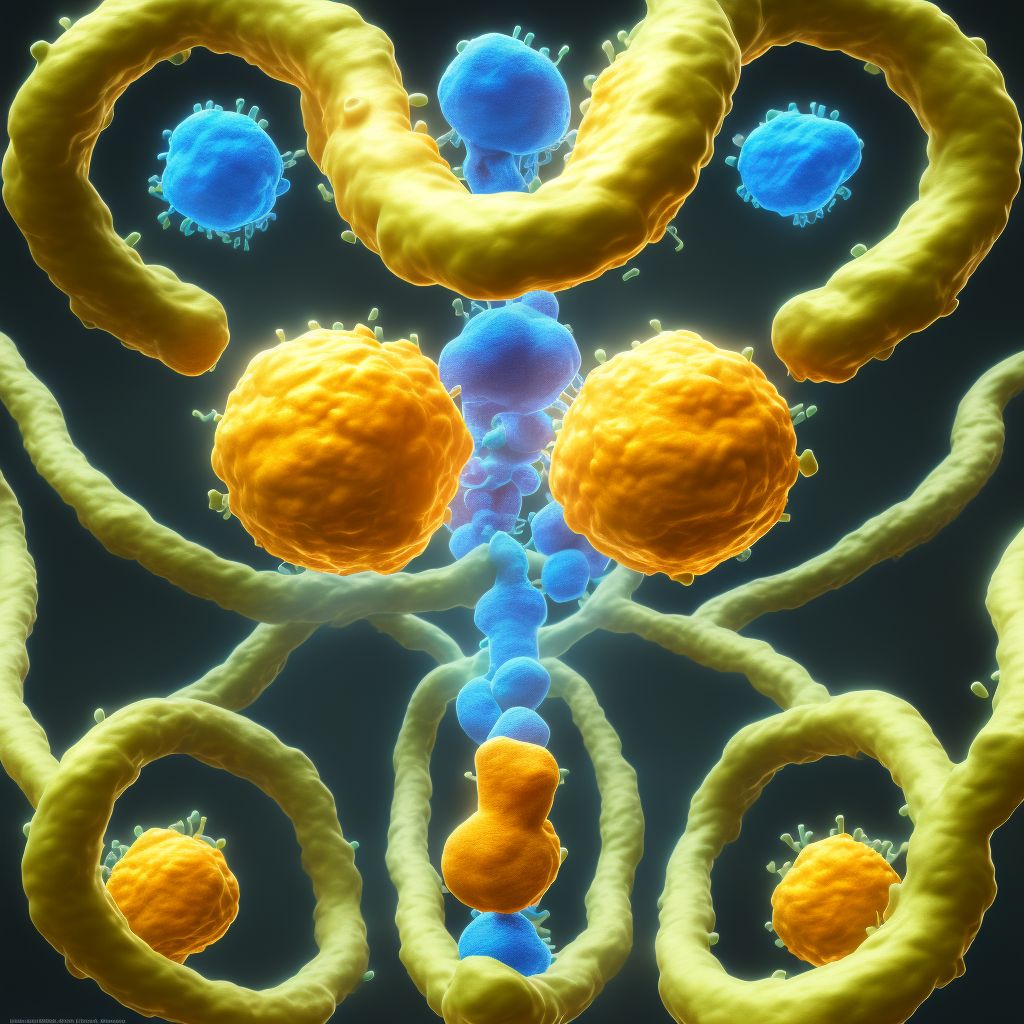 Recurrent and persistent hematuria with minor glomerular abnormality digital illustration