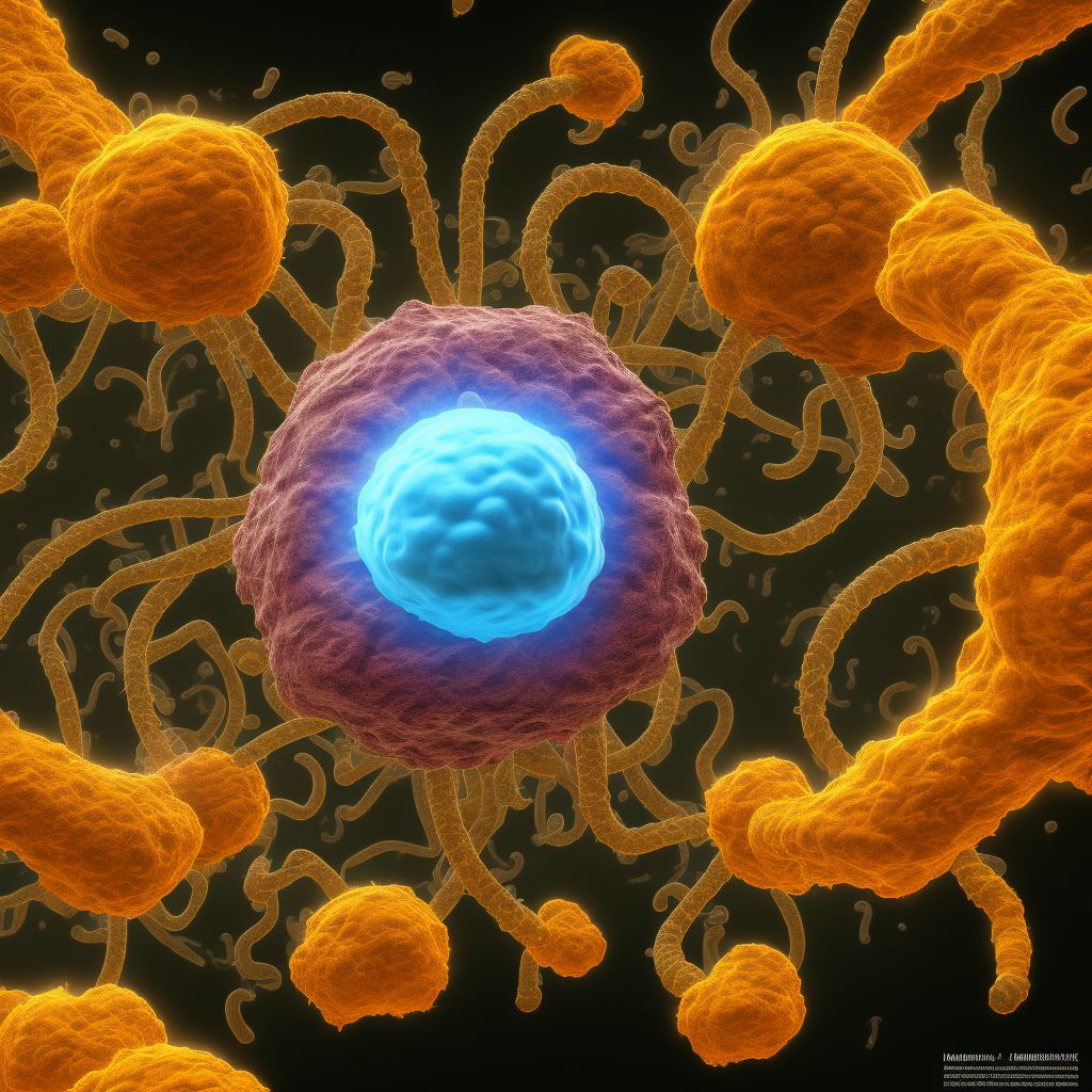 Recurrent and persistent hematuria with diffuse mesangiocapillary glomerulonephritis digital illustration