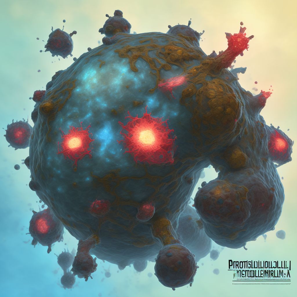 Isolated proteinuria with unspecified morphologic lesion digital illustration