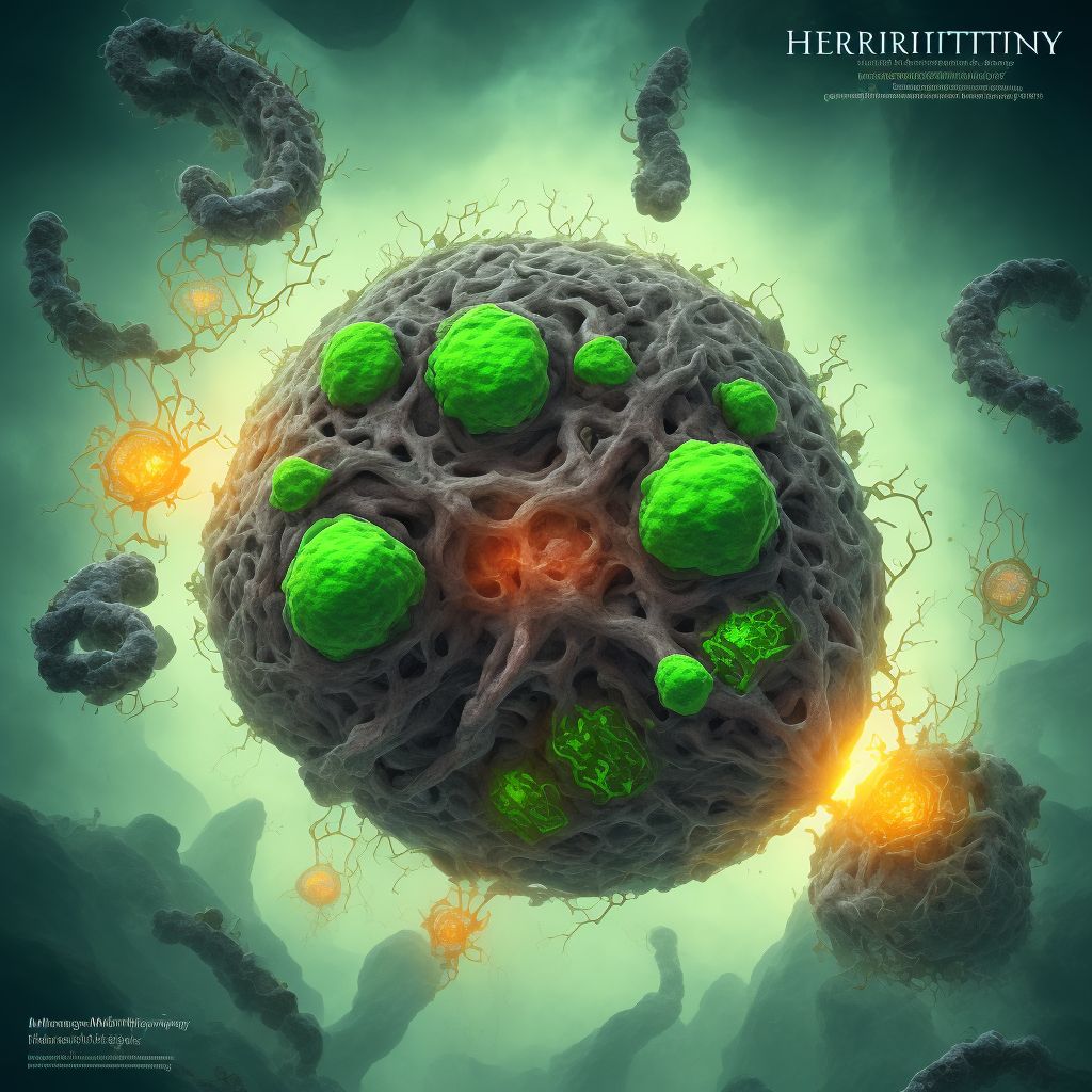 Hereditary nephropathy, not elsewhere classified with minor glomerular abnormality digital illustration