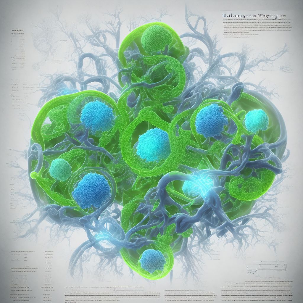 Calculus of ureter digital illustration