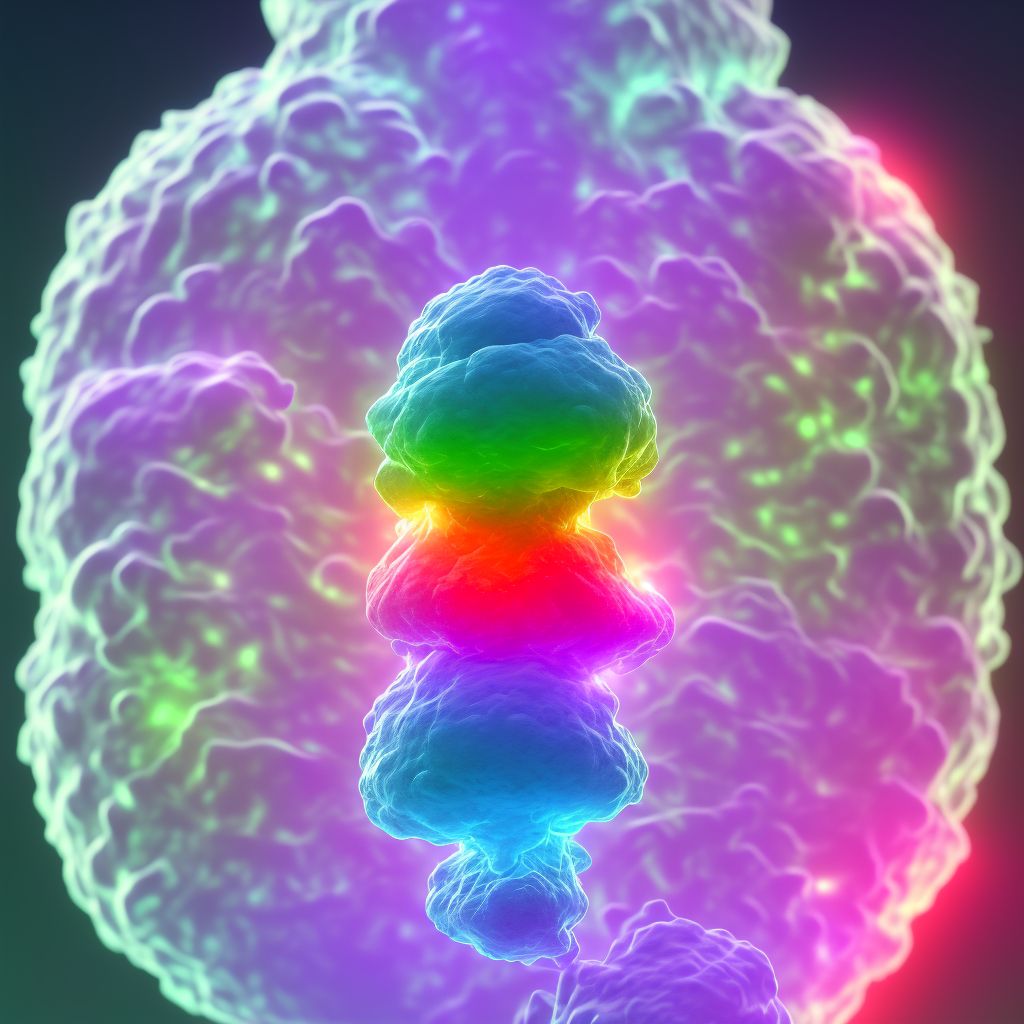 Irradiation cystitis with hematuria digital illustration