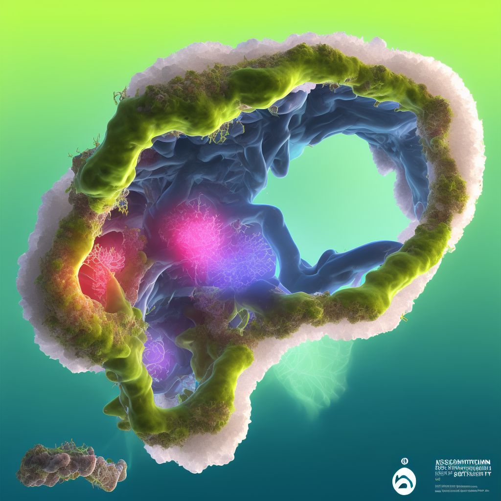 Abscess of corpus cavernosum and penis digital illustration