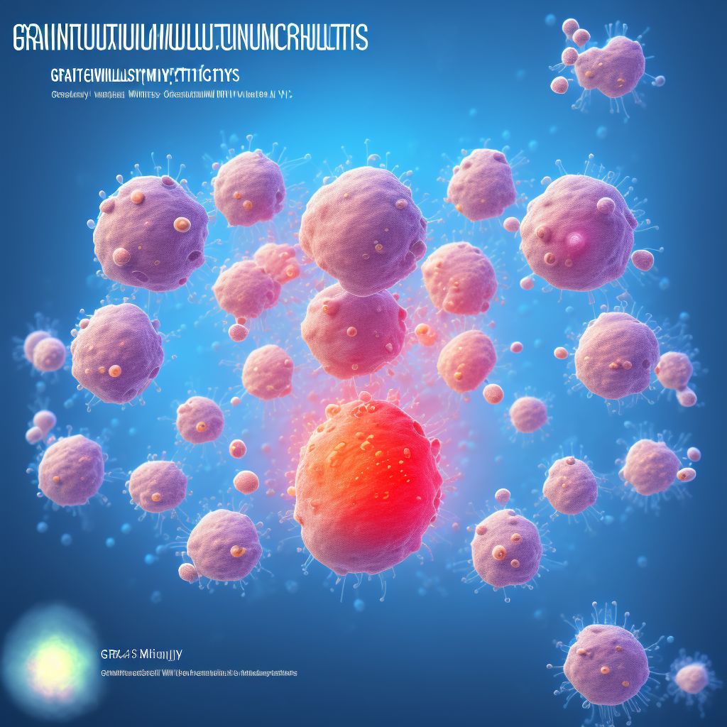 Granulomatous mastitis, left breast digital illustration