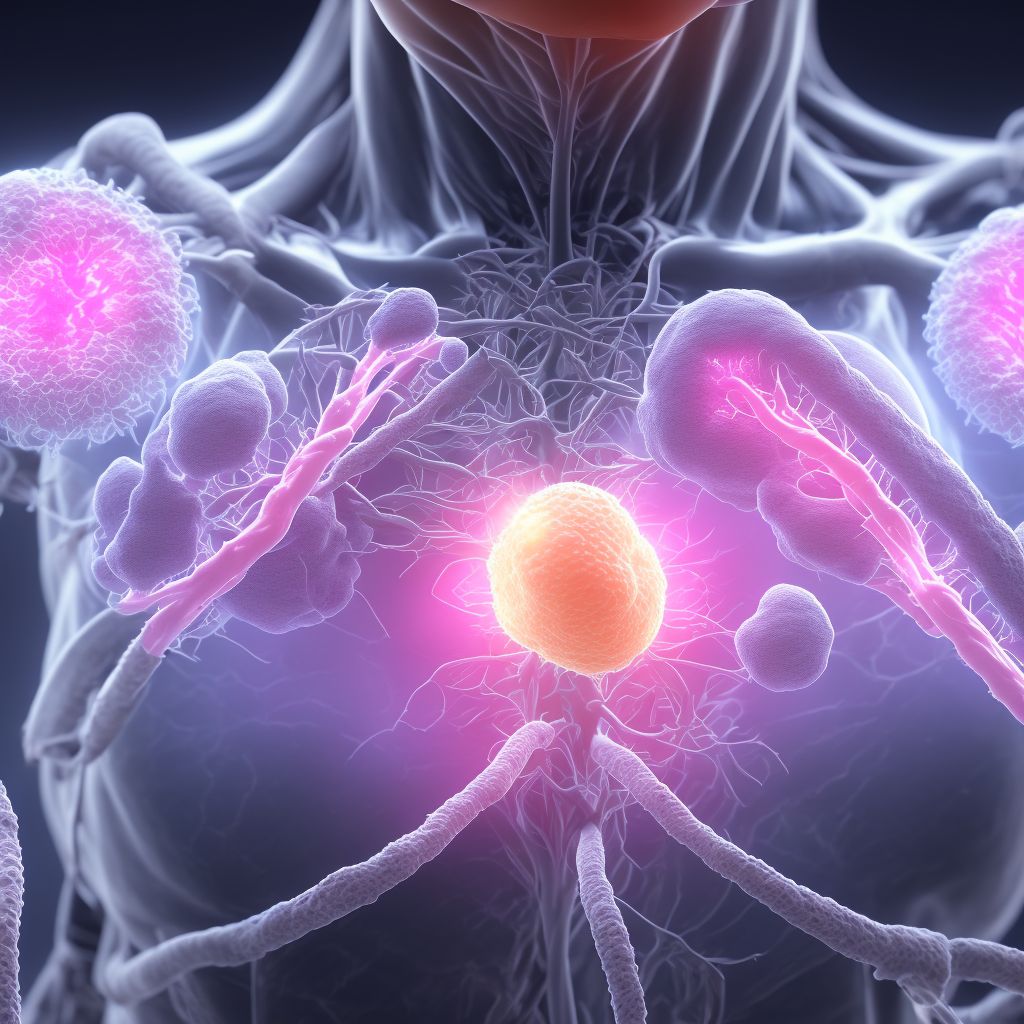 Granulomatous mastitis, bilateral breast digital illustration