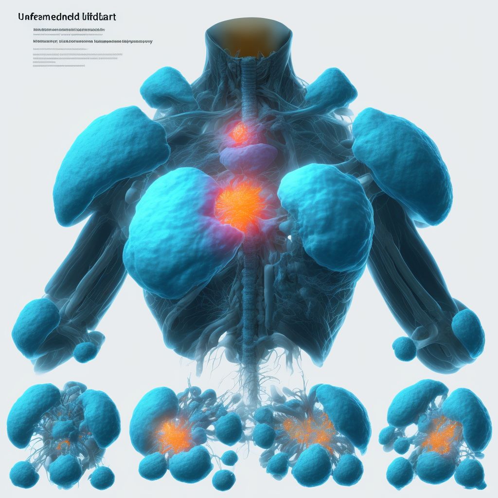 Unspecified lump in the right breast, upper inner quadrant digital illustration