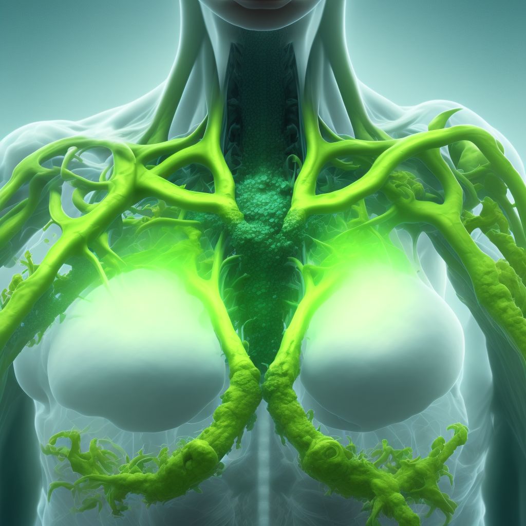 Hypoplasia of breast digital illustration