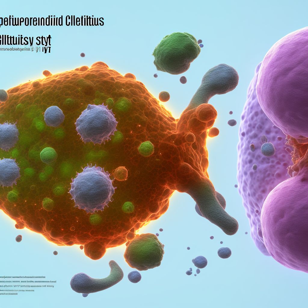 Unspecified parametritis and pelvic cellulitis digital illustration