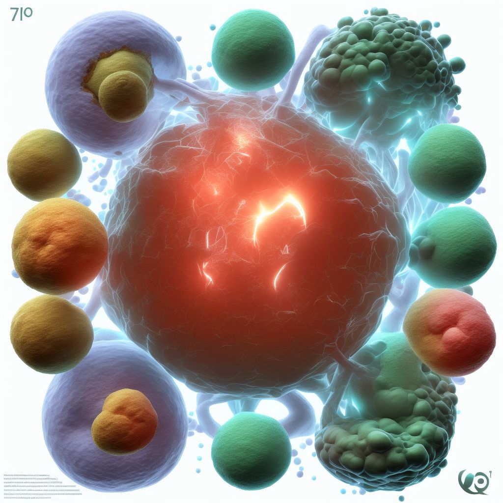 Superficial endometriosis of ovary, unspecified ovary digital illustration