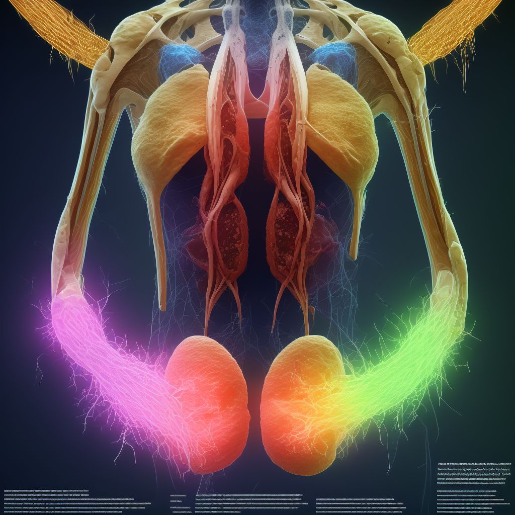 Superficial endometriosis of the pelvic peritoneum, other specified sites digital illustration