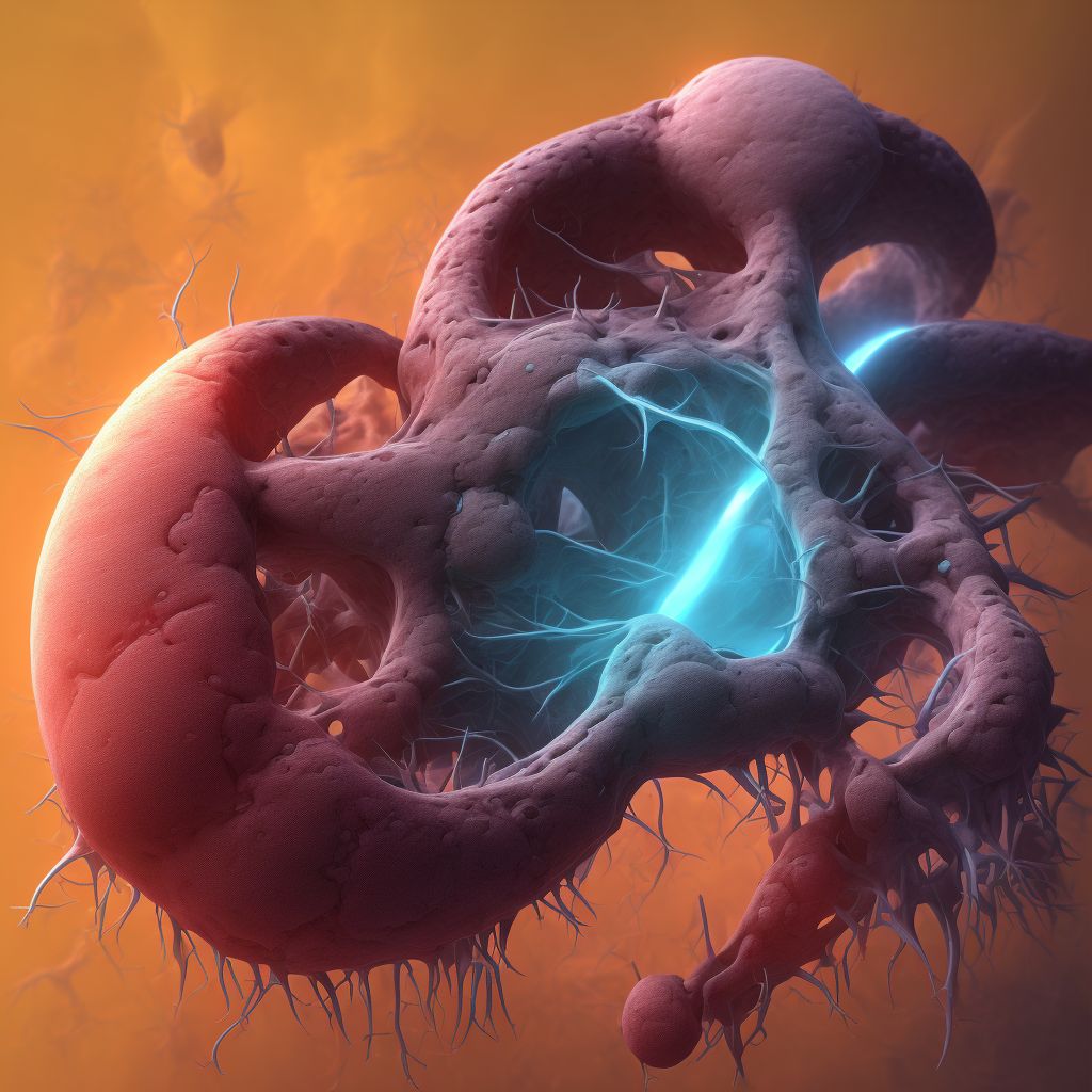 Endometriosis of the pelvic peritoneum, other specified sites, unspecified depth digital illustration