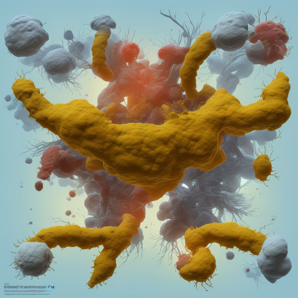 Endometriosis of the rectum, unspecified depth digital illustration