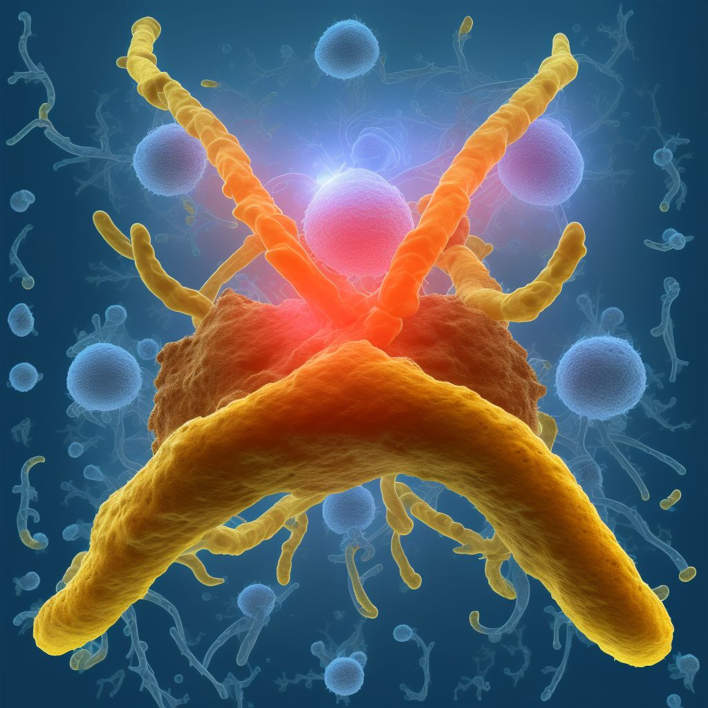 Endometriosis of right ureter, unspecified depth digital illustration