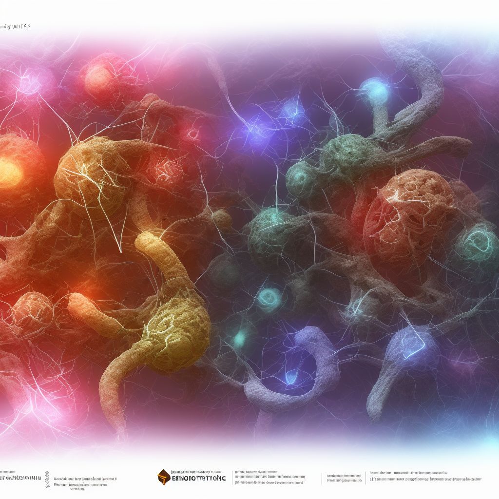 Endometriosis of other pelvic nerve digital illustration