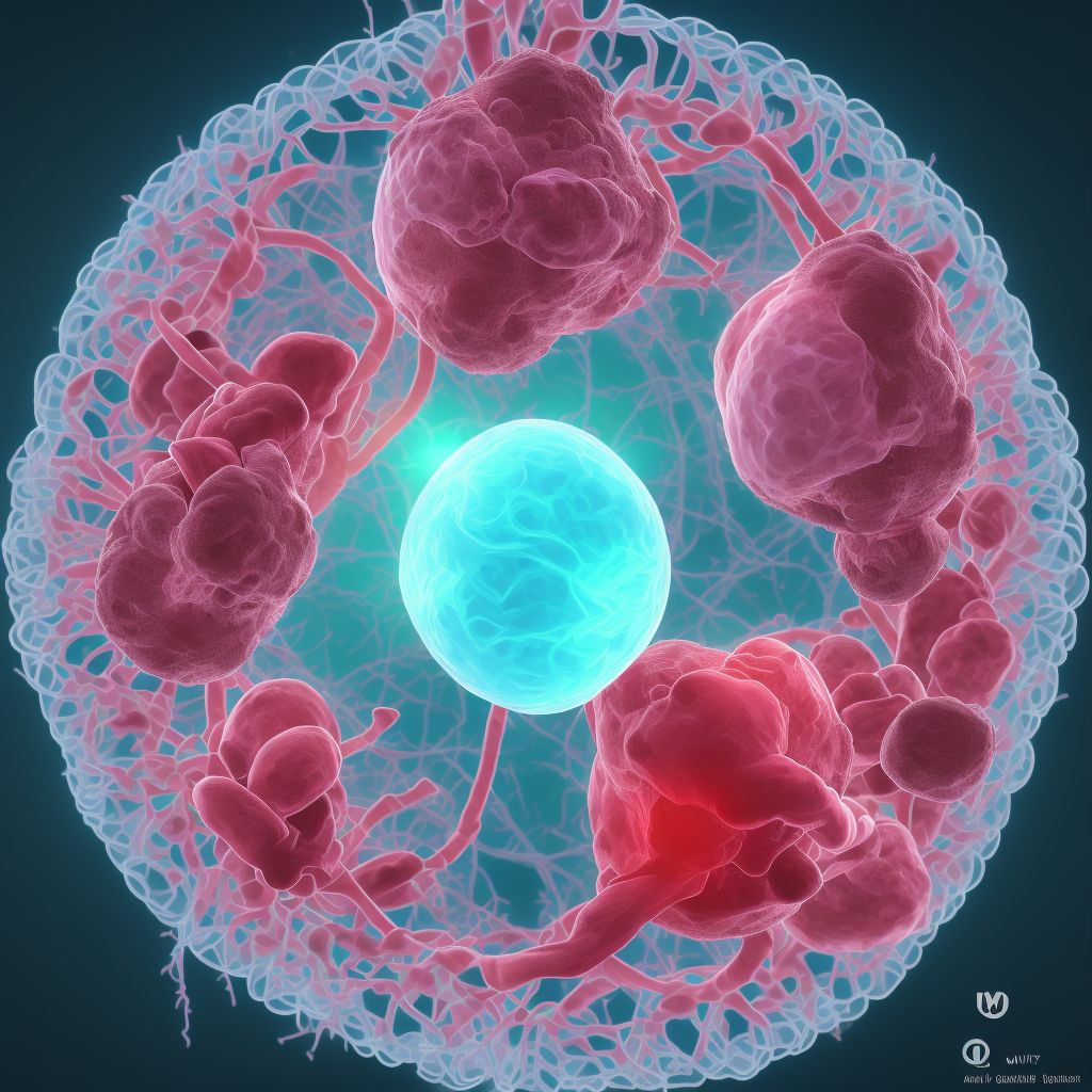 Corpus luteum cyst of ovary, unspecified side digital illustration