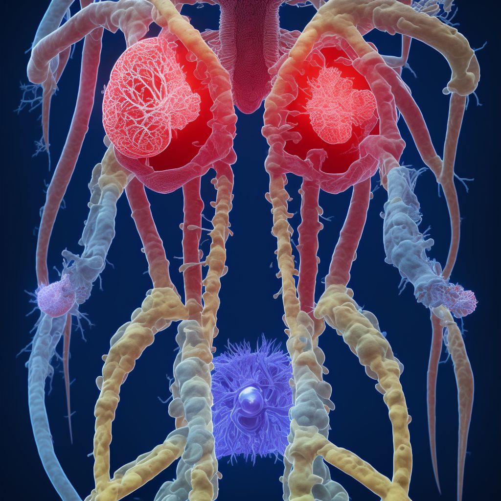 Intrauterine synechiae digital illustration