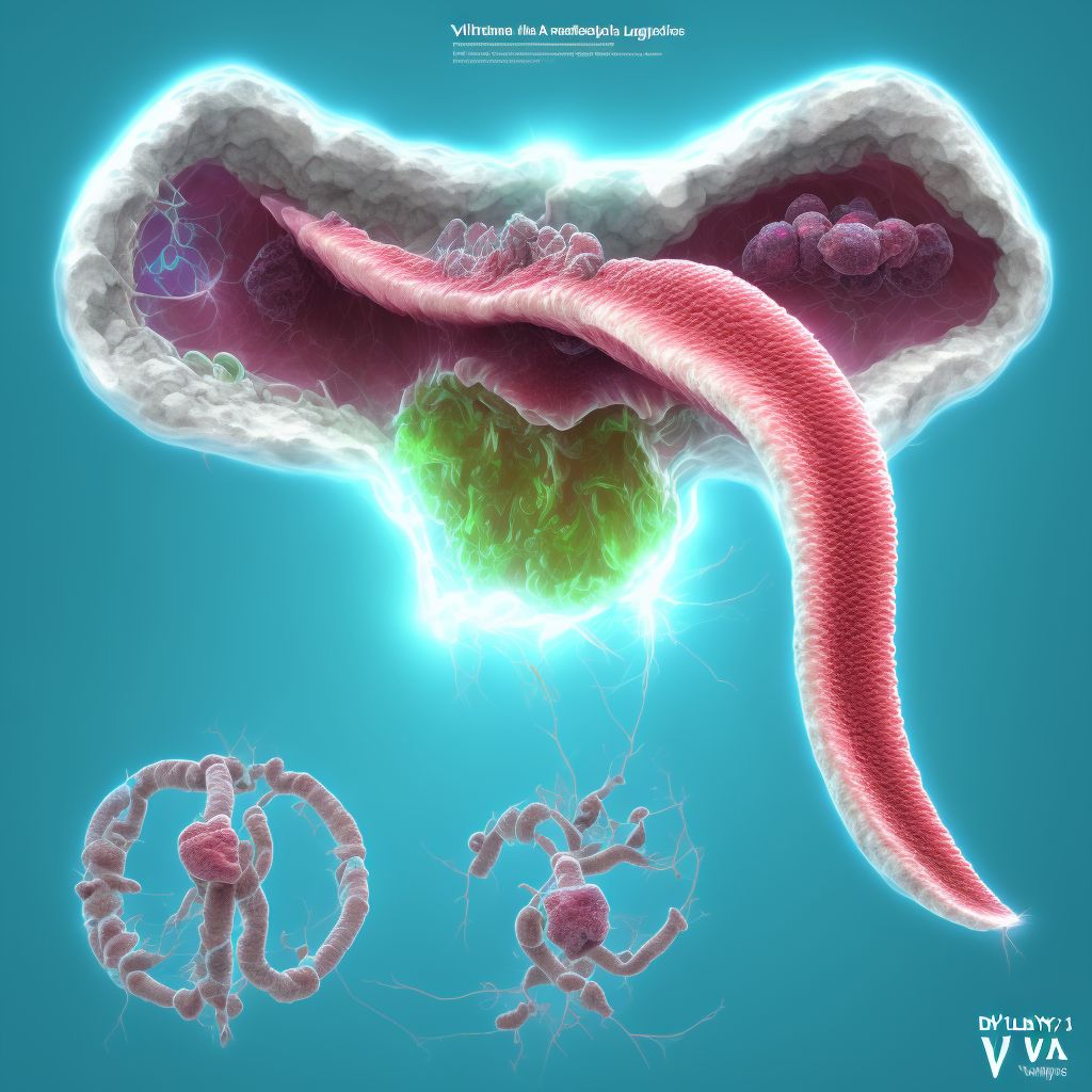 Leukoplakia of vulva digital illustration