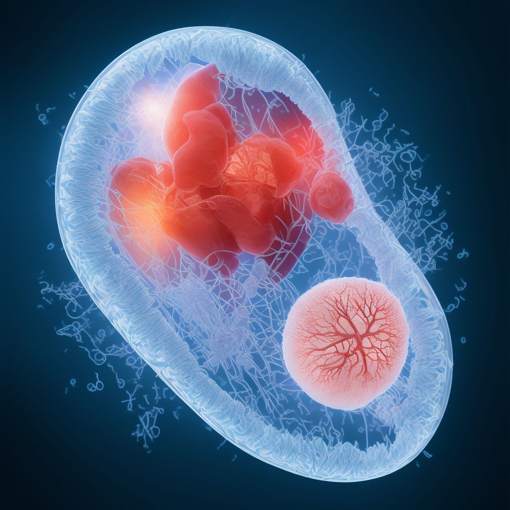 Complications of attempted introduction of embryo in embryo transfer digital illustration