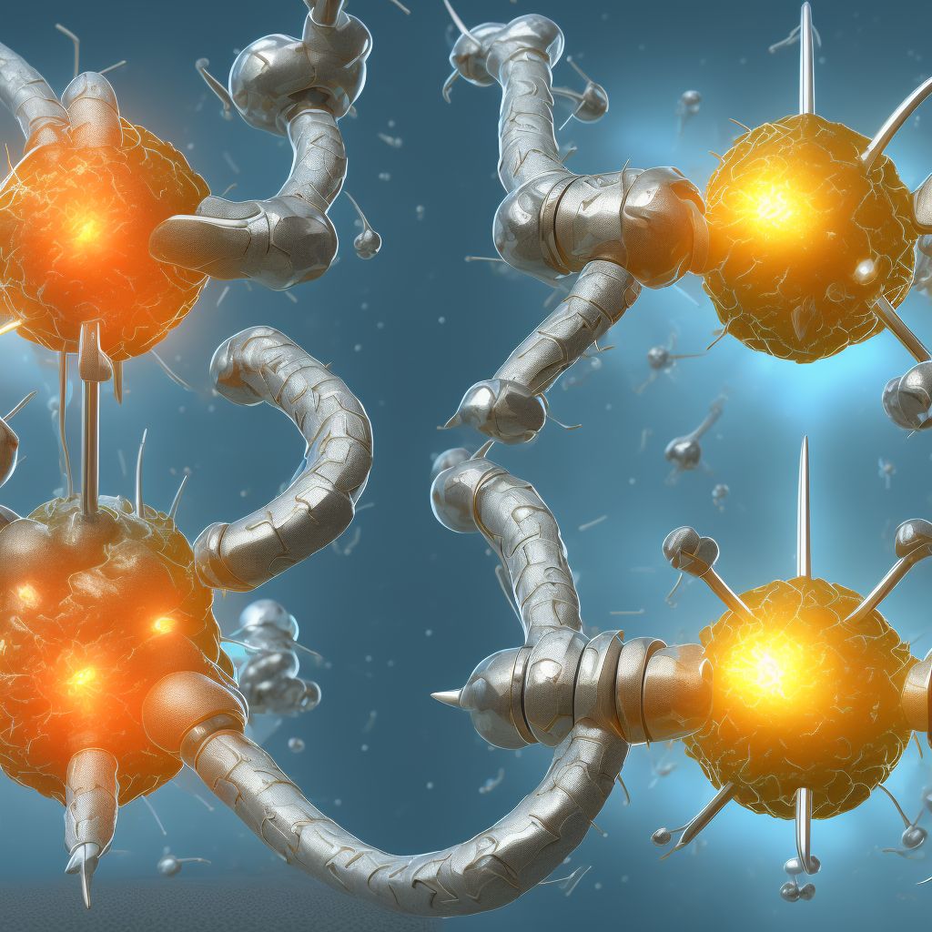 Postprocedural urethral stricture, male, overlapping sites digital illustration