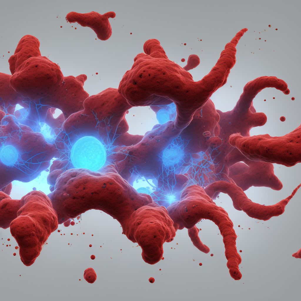 Stenosis of incontinent stoma of urinary tract digital illustration