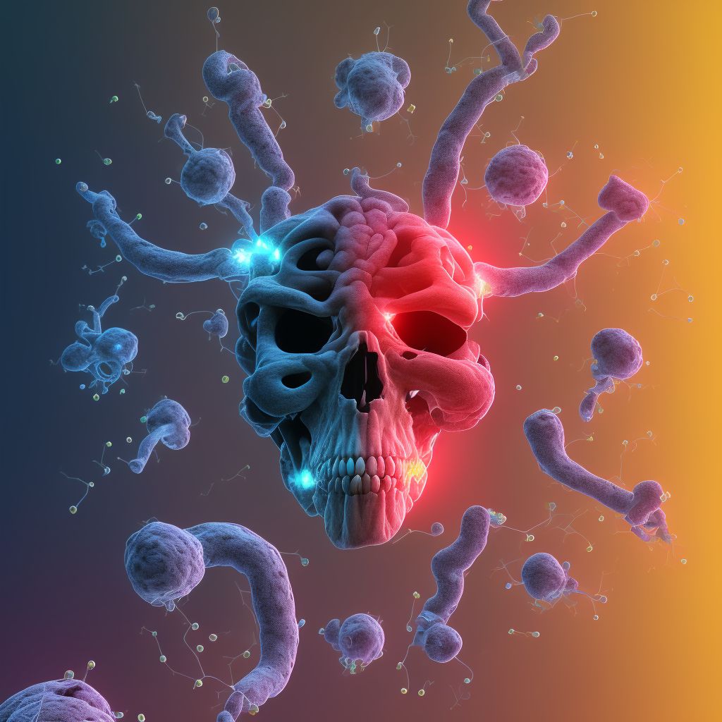 Postprocedural hemorrhage of a genitourinary system organ or structure following other procedure digital illustration