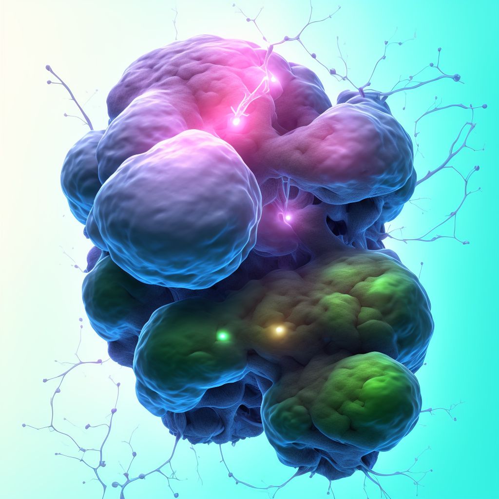 Postprocedural seroma of a genitourinary system organ or structure following other procedure digital illustration